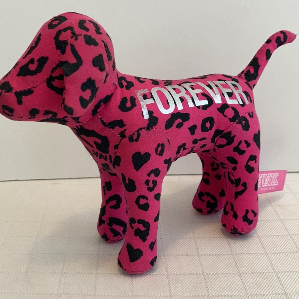 Free bundle of 3 read PINK Victoria’s Secret Dog leopard print FOREVER